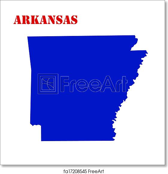 Arkansas Map Vector at Vectorified.com | Collection of Arkansas Map ...