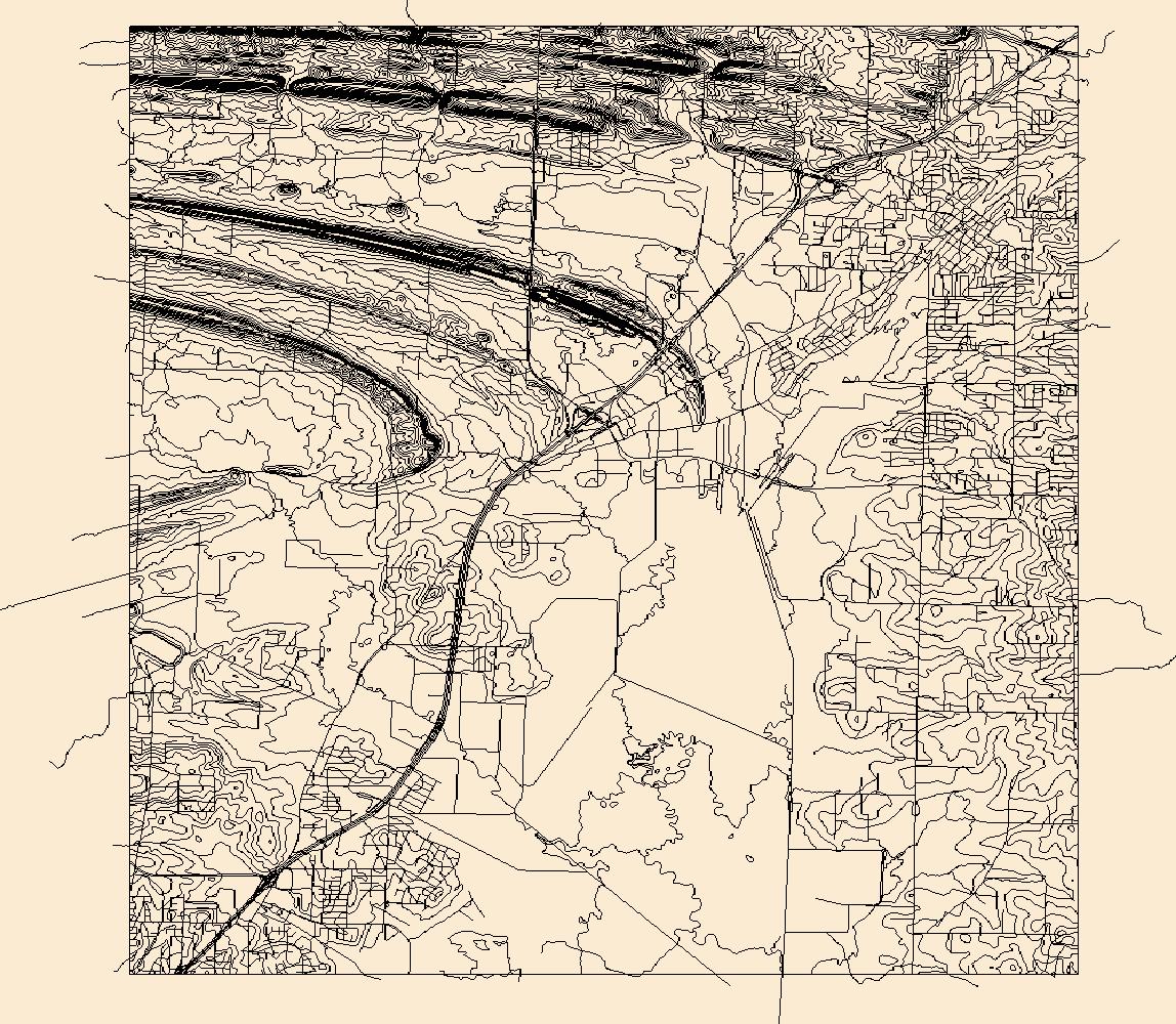 1148x1000 Usgs Topo Map Vector Data