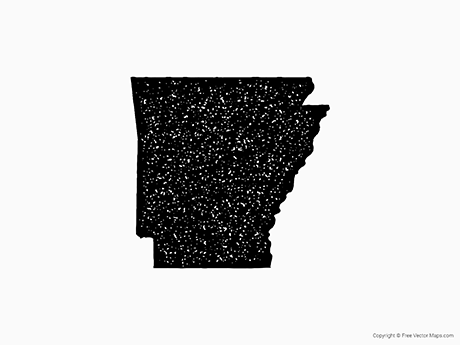 460x345 Vector Map Of Arkansas
