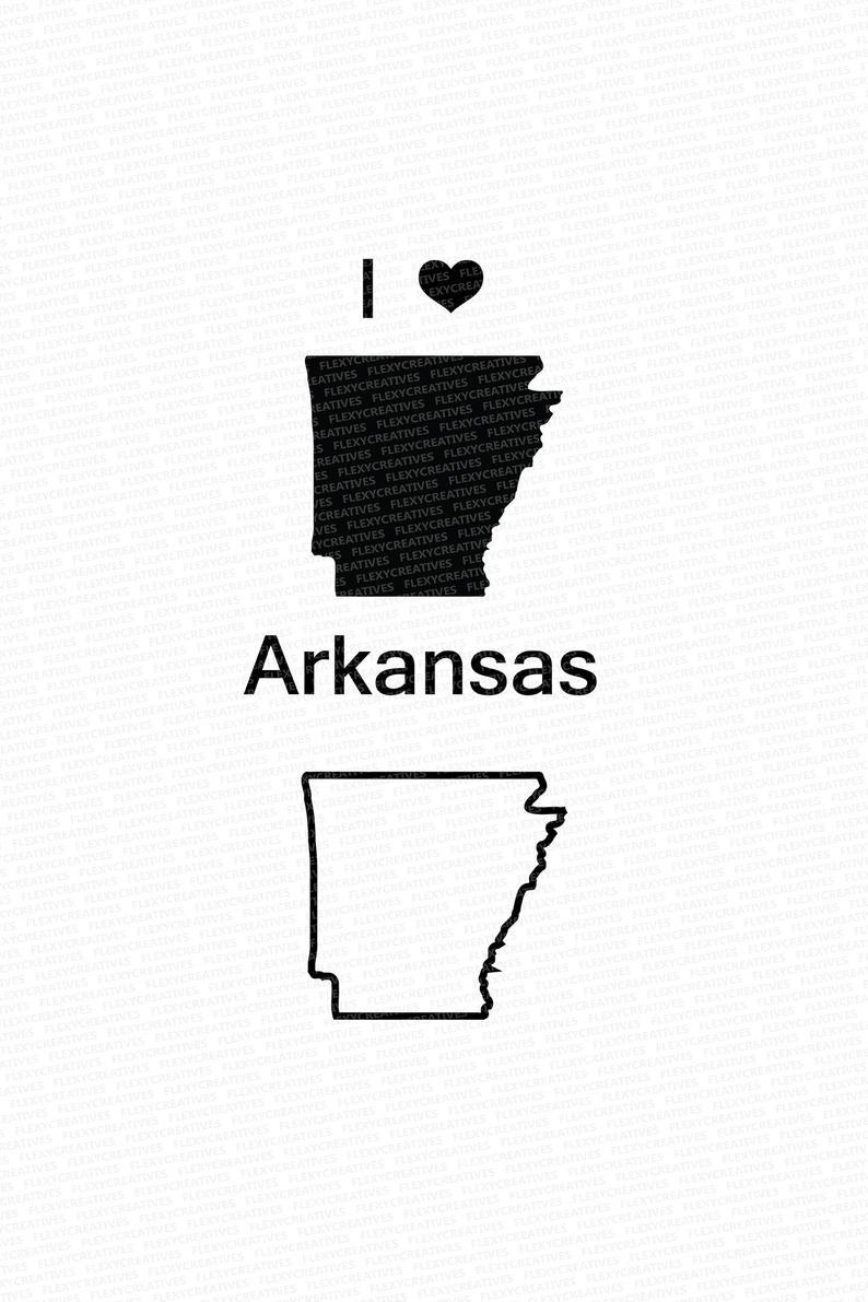 794x1191 Arkansas Vector State Clipart Arkansas Clip Art Arkansas Etsy