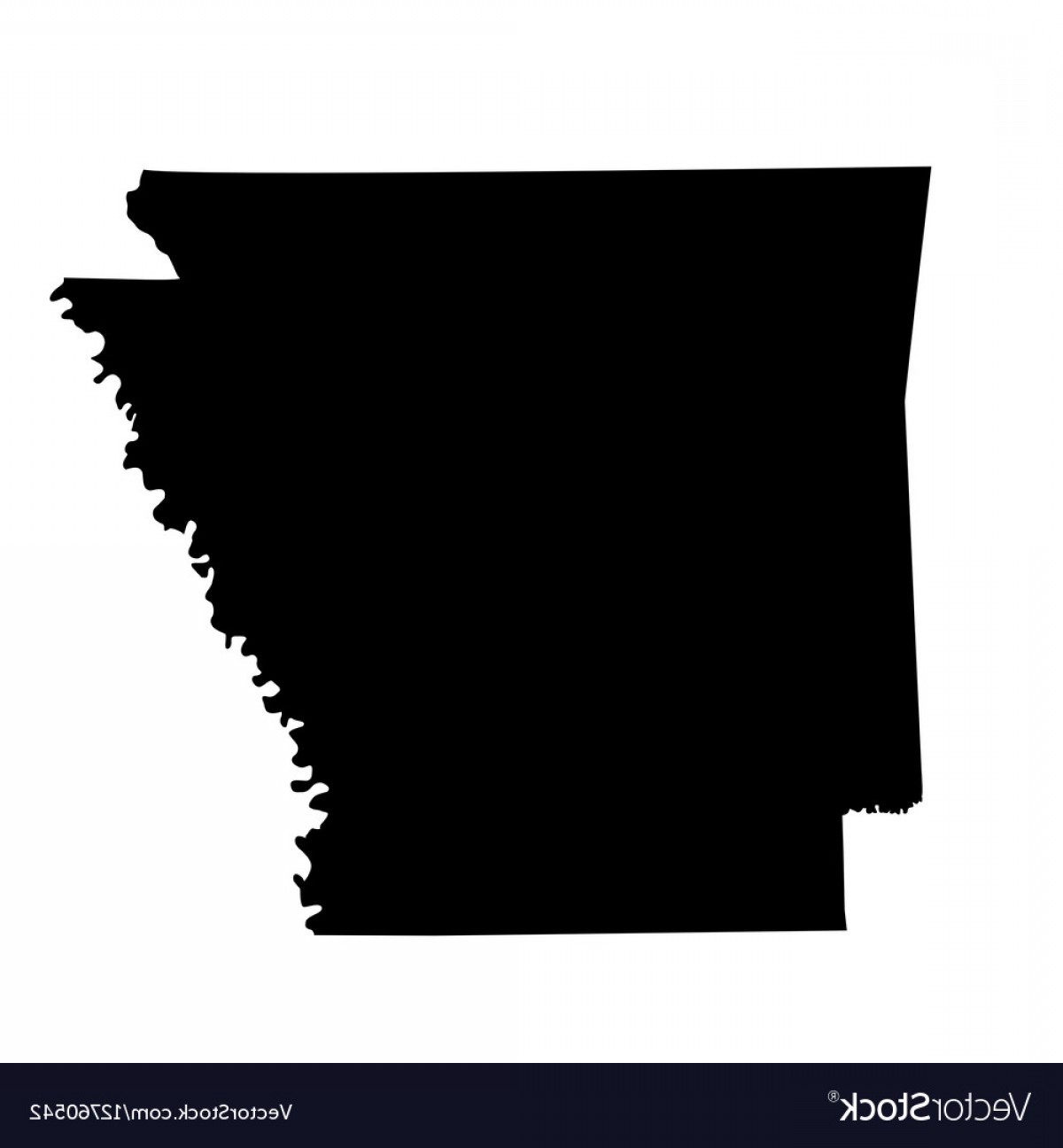 Arkansas State Outline Vector At Collection Of Arkansas State Outline Vector 2902