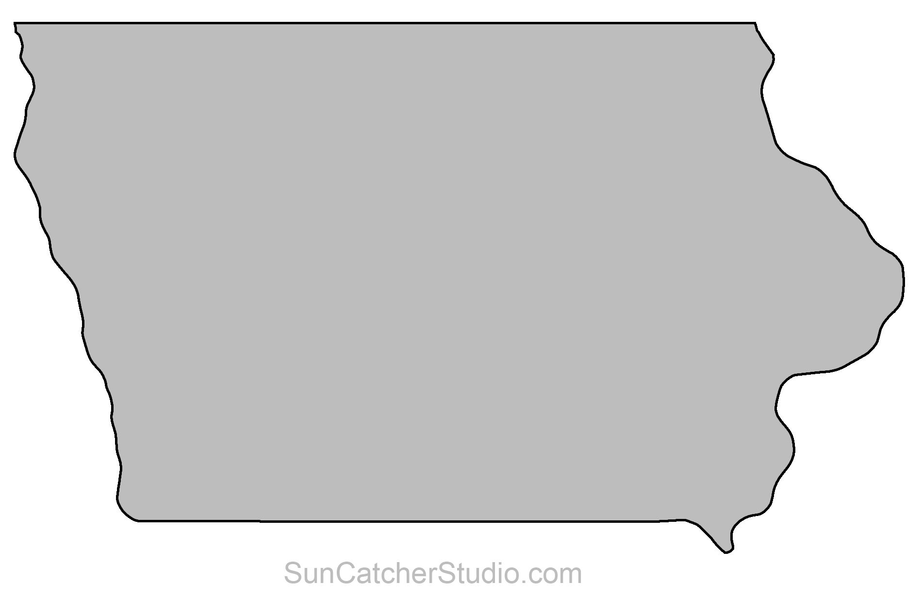 1900x1269 Iowa Outline Vector Clipart Images Gallery For Free Download