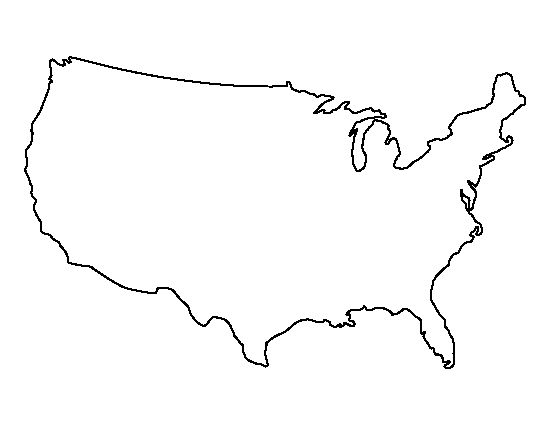 550x425 United States Simple Outline Graphic Free Png Files, Free Clip Art