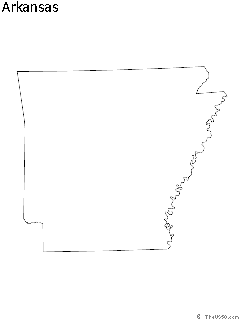 480x640 Arkansas State Blank Outline Map Home State Outline, Map