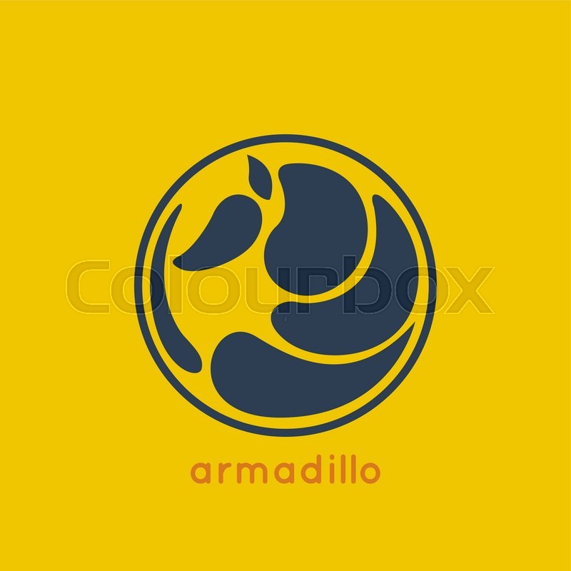 800x800 Armadillo Logo Vector Stock Vector Colourbox