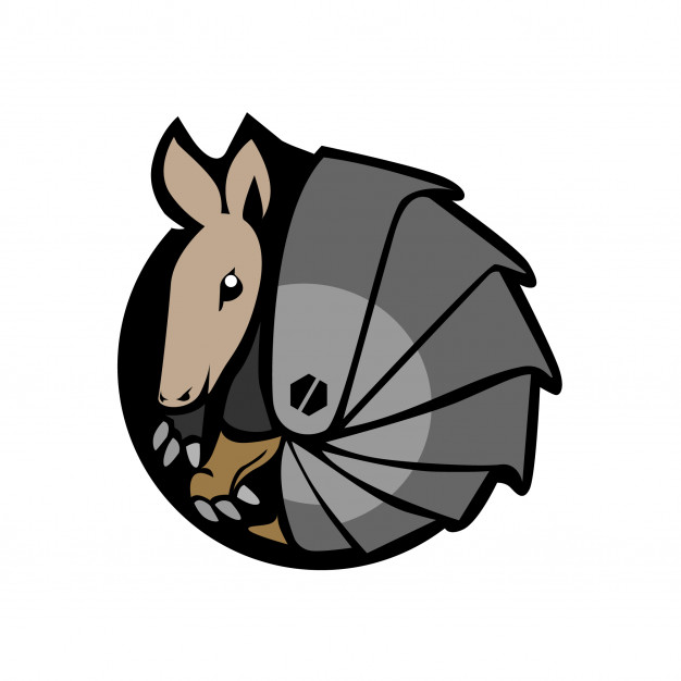 626x626 Armadillo Mascot Logo Vector Premium Download