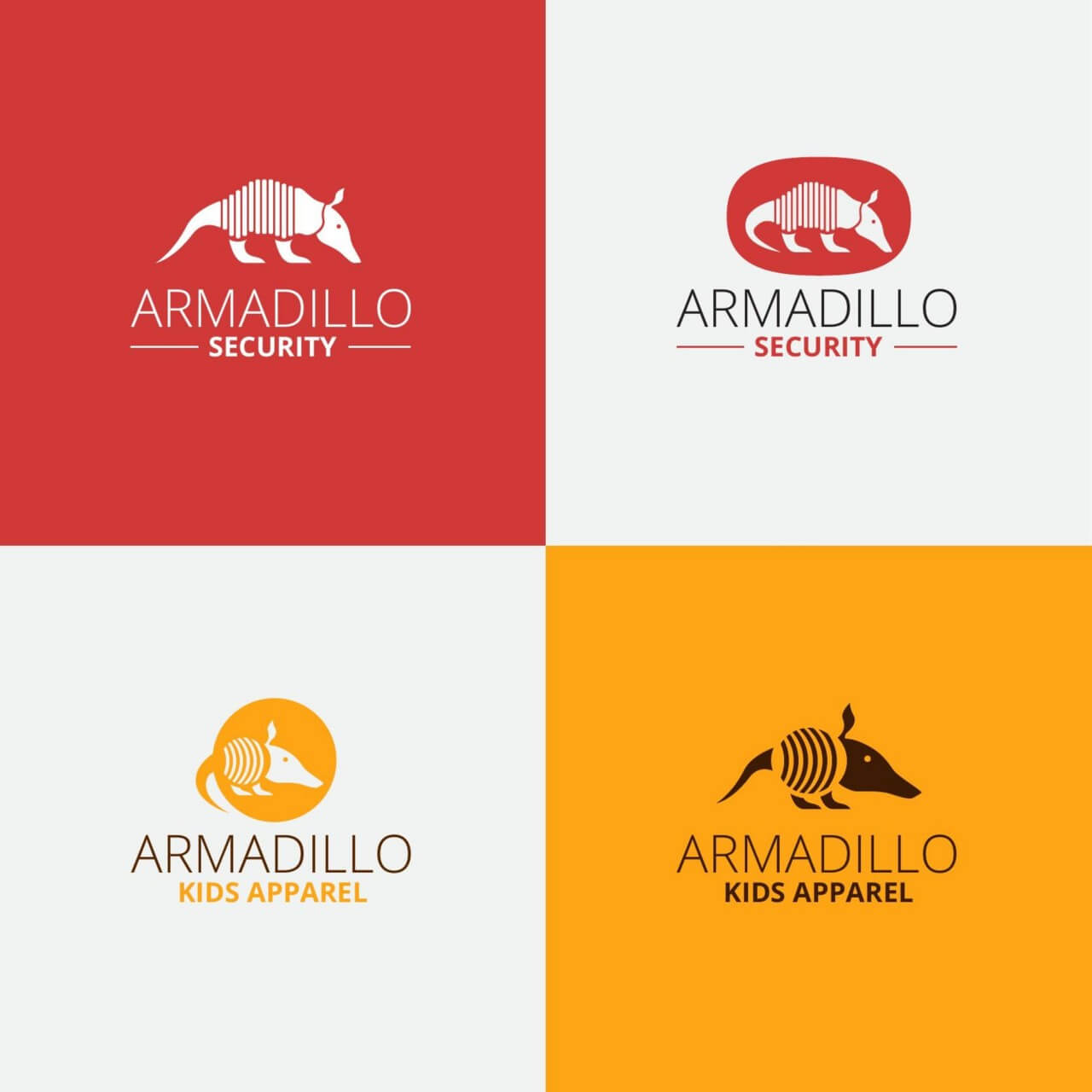 1280x1280 Free Vector Security Armadillo Logo Design