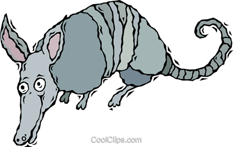 480x303 Armadillo Royalty Free Vector Clip Art Illustration