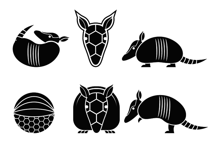 700x490 Armadillo Logo Silhouette Vector