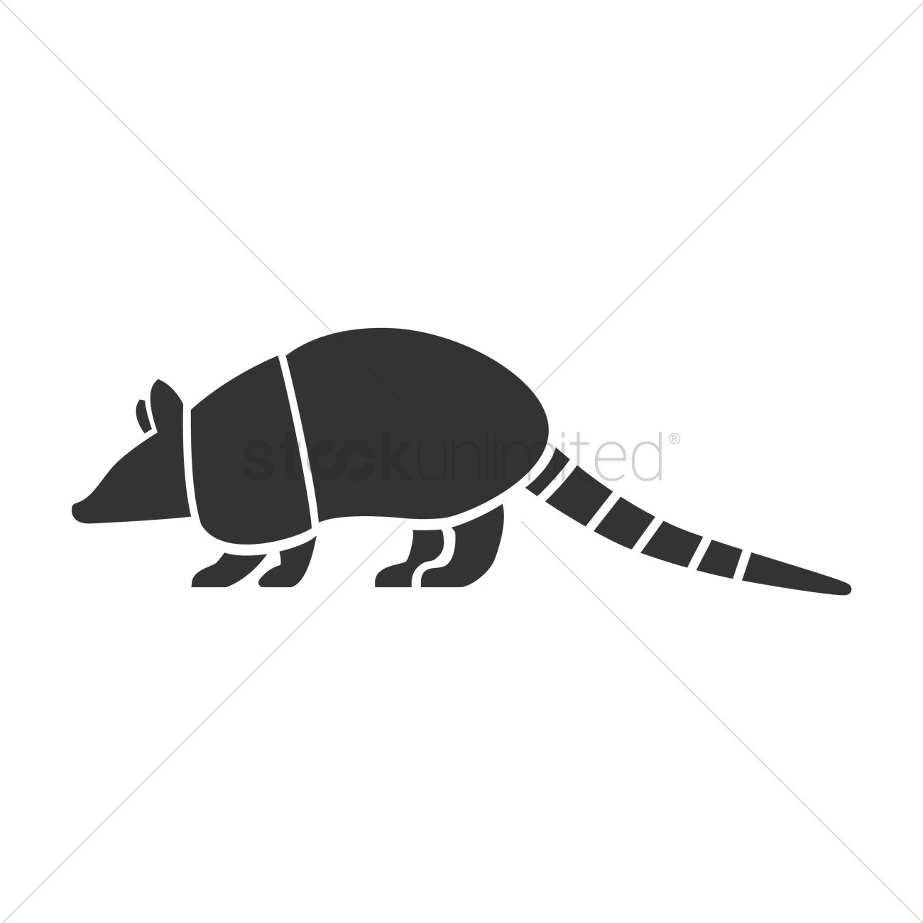 1300x1300 Armadillo Vector Image