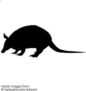 335x355 Download Armadillo Silhouette