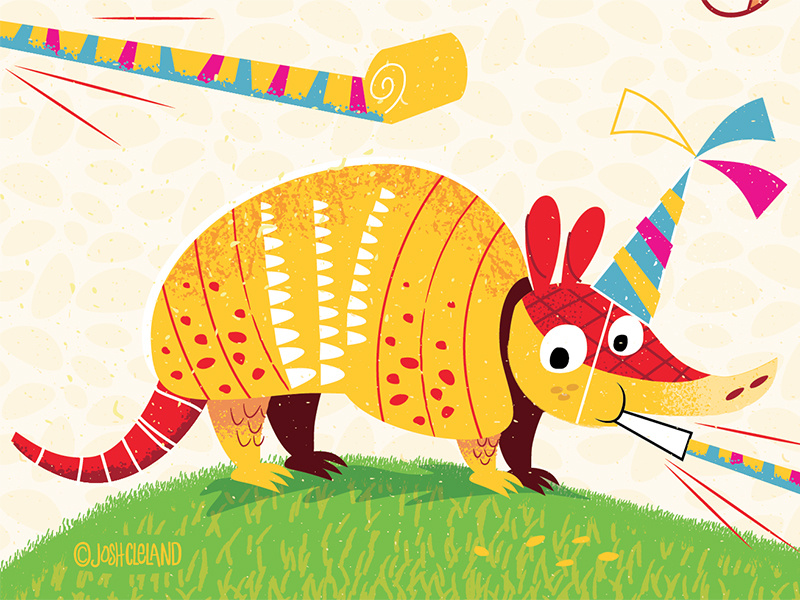 800x600 Happy Birthday Armadillo
