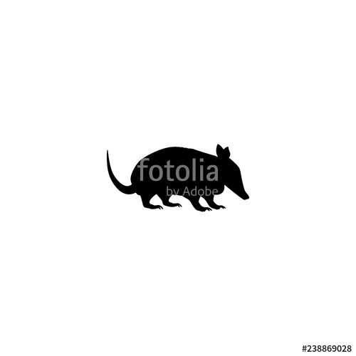 500x500 Armadillo Vector Icon Armadillo Sign On White Background