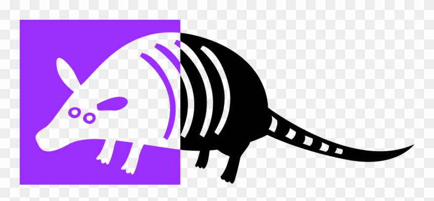 880x407 Armadillo Vector Clipart