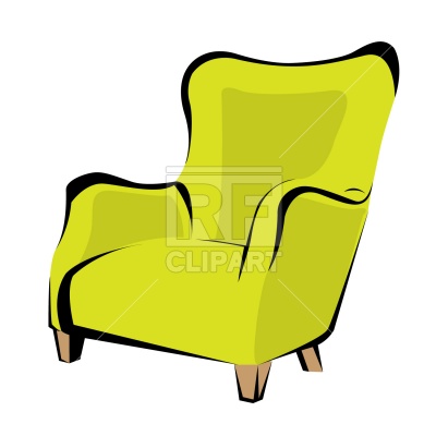 400x400 Retro Armchair Vector Image Of Objects Prague
