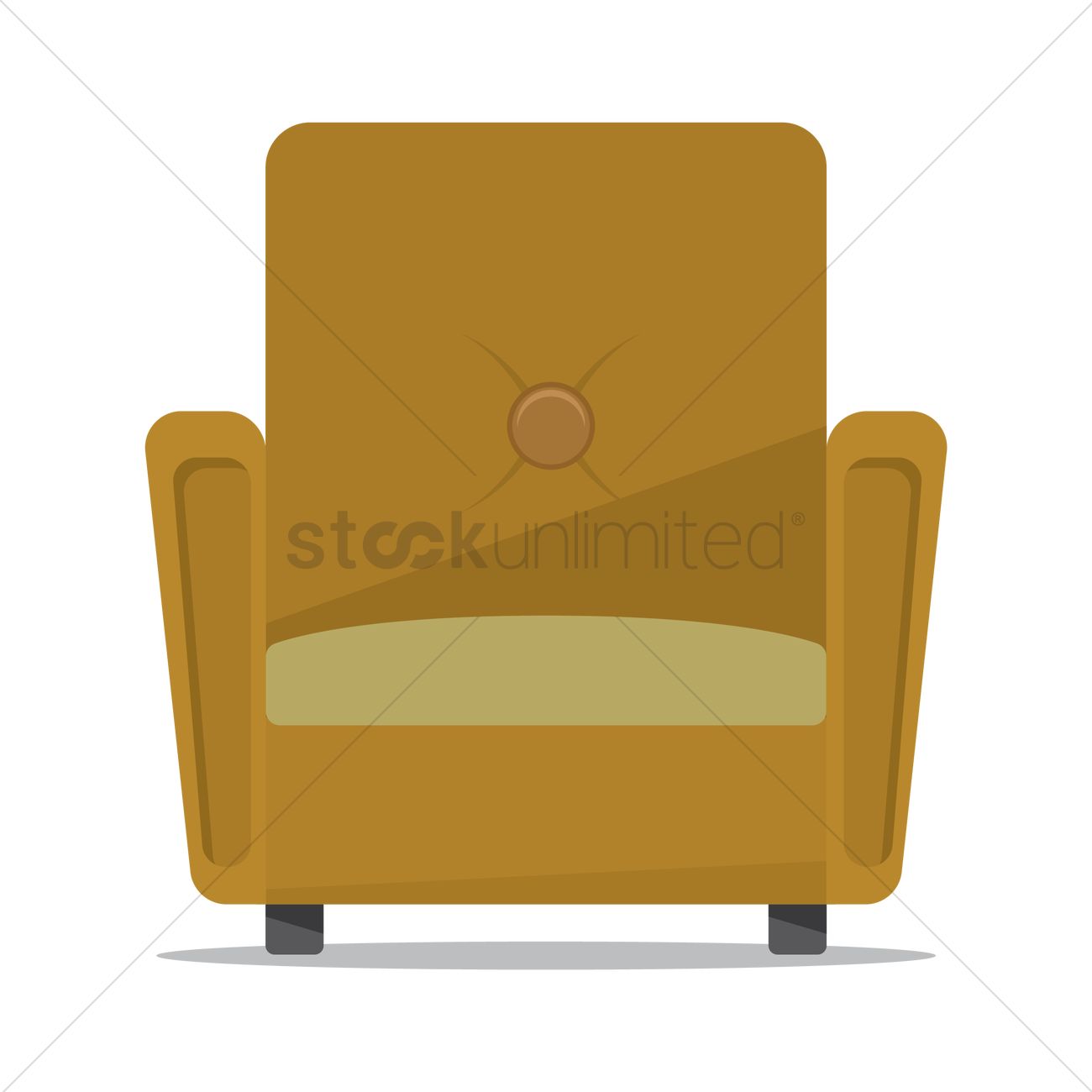 1300x1300 Armchair Vector Image