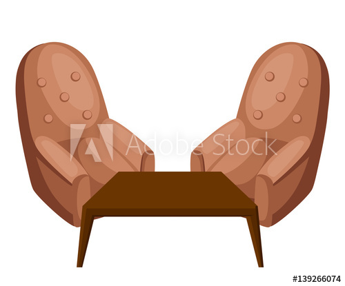 500x415 Armchair Vector Illustration Isolated On White Chair