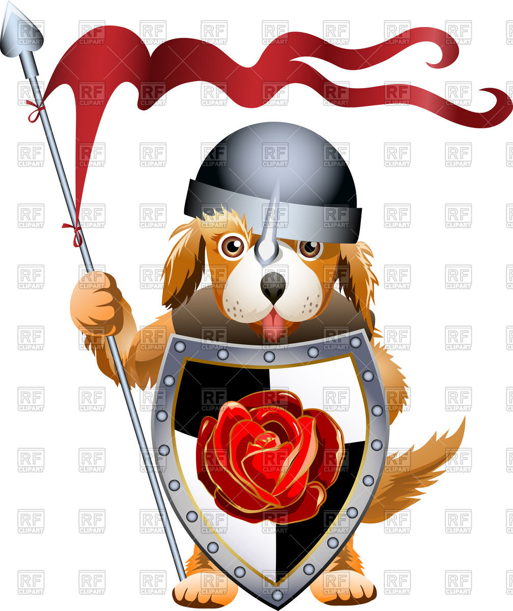 1008x1200 Puppy In Knightly Armor Vector Image Of Plants And Animals