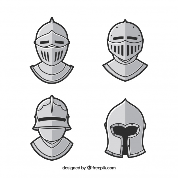 626x626 Set Of Hand Drawn Armor Vector Free Download