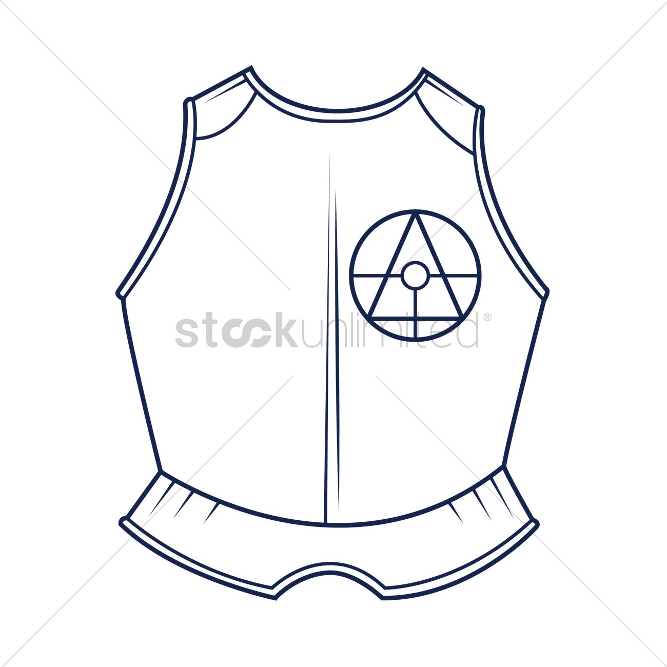 1300x1300 Warrior Armor Vector Image