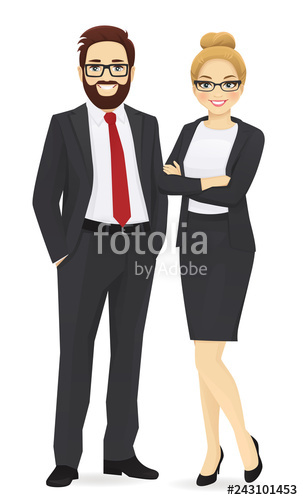 Business Team Cheerfull Business Man And Woman With Arms Crossed 303x500 Business Team Cheerfull Business Man And Woman With Arms Crossed