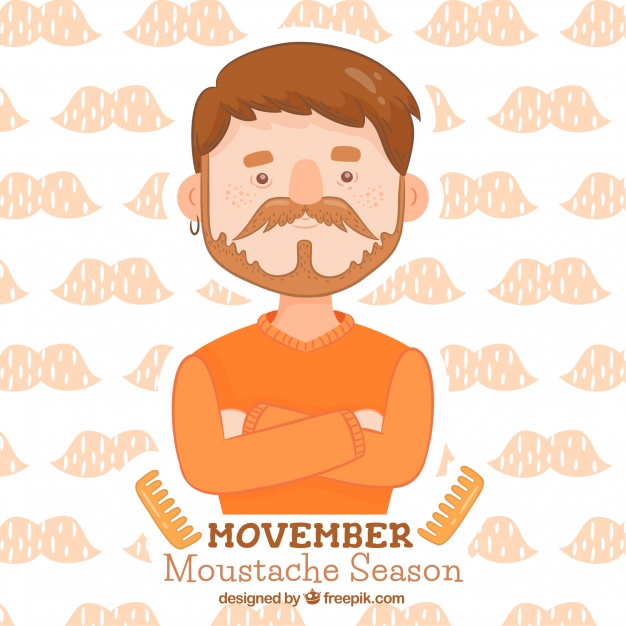 Movember Design With Man With Arms Crossed Vector Free Download 626x626 Movember Design With Man With Arms Crossed Vector Free Download