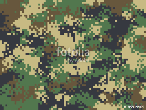 500x375 Digital Pixel Camouflage Pattern Military Texture Background