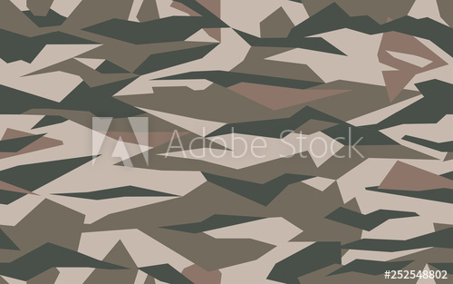 500x313 Geometric Camouflage Pattern In Dark Brown Colors Army Camo