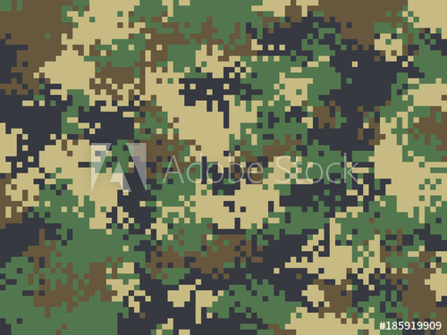 Digital Pixel Camouflage Pattern Military Texture Background 500x375 Digital Pixel Camouflage Pattern Military Texture Background