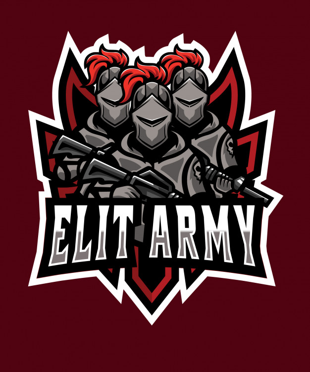 Elite Army Triplet E Sports Logo Vector Premium Download 626x751 Elite Army Triplet E Sports Logo Vector Premium Download