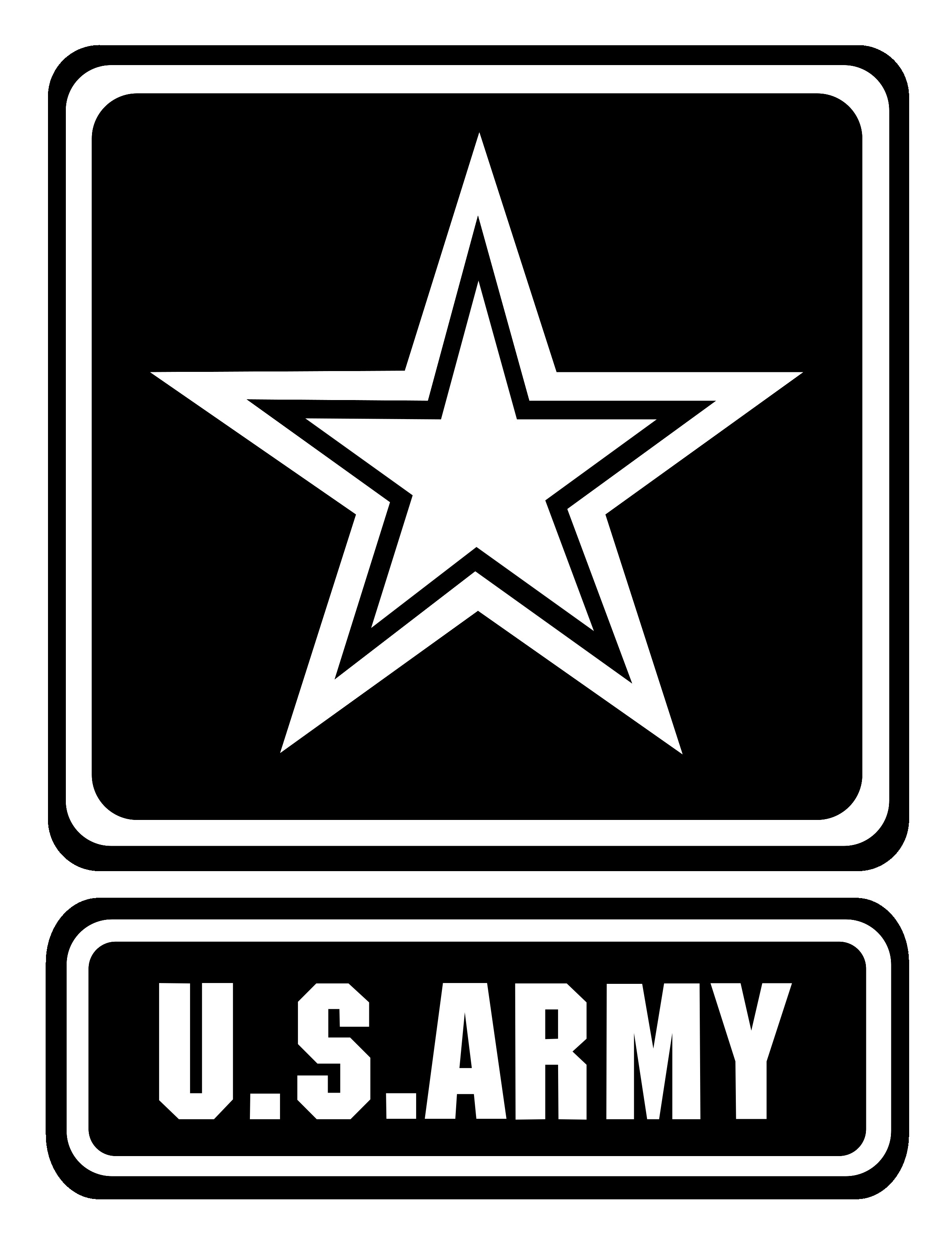 Us Army Logo Black And White Within Clipart 2400x3132 Us Army Logo Black And White Within Clipart