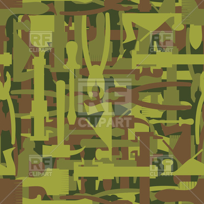 400x400 Army Pattern Tool Vector Image Of Backgrounds, Textures, Abstract