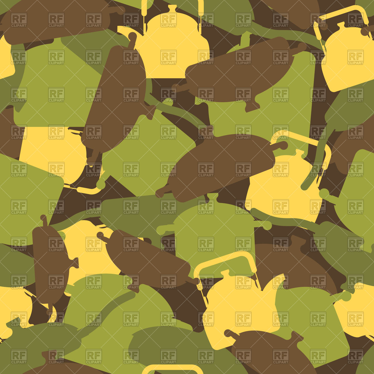 1200x1200 Camouflage Army Seamless Pattern Vector Image Of Backgrounds