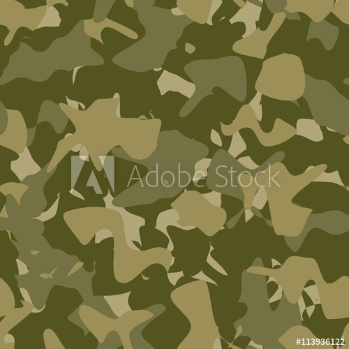 500x500 Military Fashion Seamless Pattern, Army Pattern, Camouflage