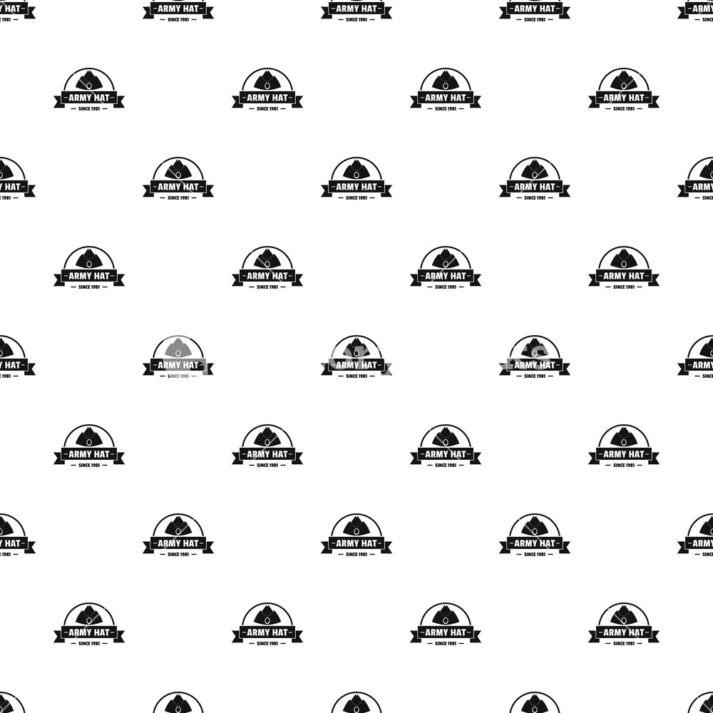 1000x1000 Army Hat Pattern Vector Seamless Repeat For Any Web Design Royalty