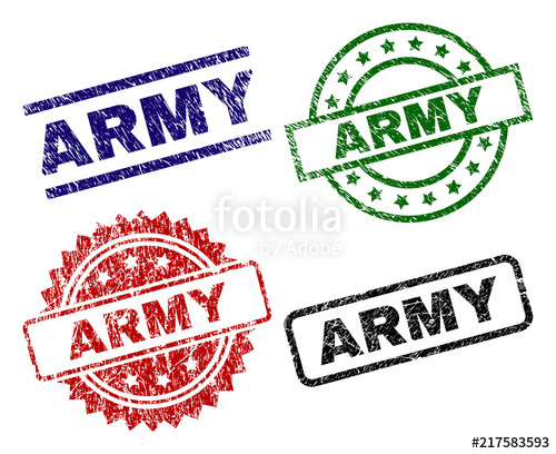 Army Seal Prints With Corroded Surface Black, Green,red,blue 500x408 Army Seal Prints With Corroded Surface Black, Green,red,blue