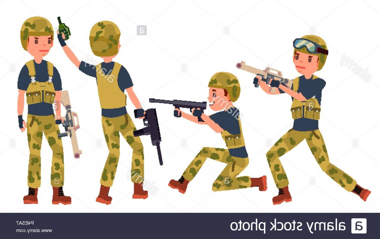 Army Soldier Vector at Vectorified.com | Collection of Army Soldier ...