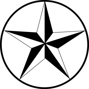 300x300 Texas Star Clip Art