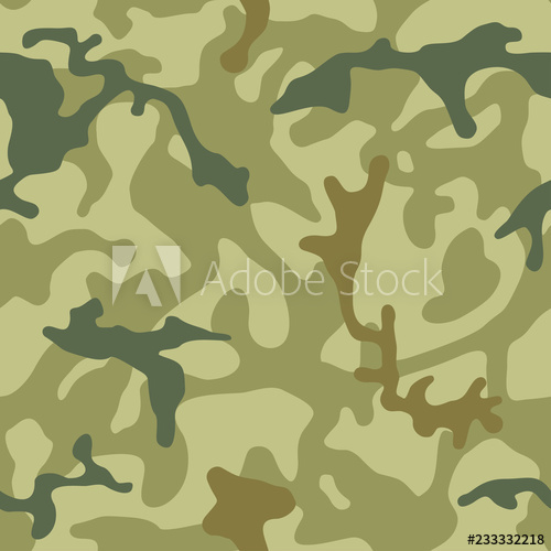 500x500 Military Camouflage, Texture Repeats Seamless Camo Pattern
