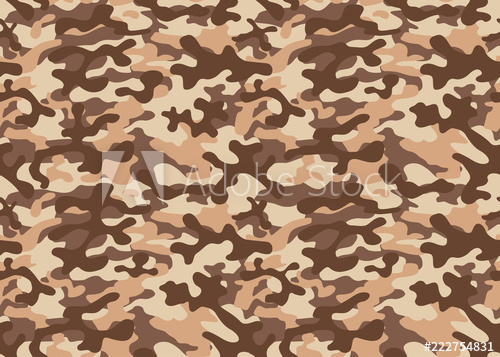 500x357 Seamless Camouflage Pattern Khaki Texture, Vector Illustration