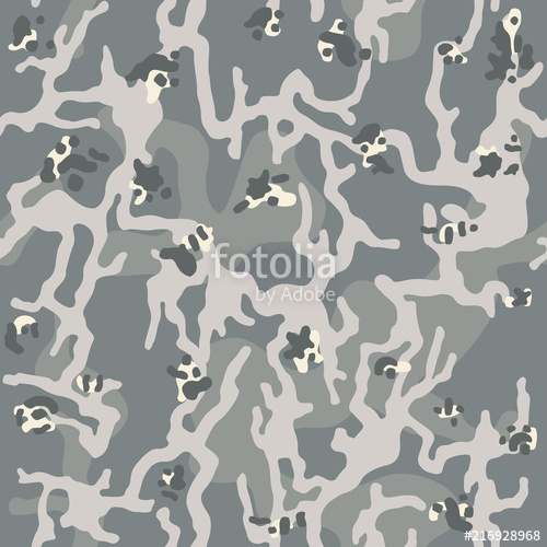 500x500 Seamless Gray Camouflage Pattern Background Classic Army Clothing