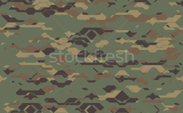 600x372 Seamless Modern Army Camouflage Fabric Texture Abstract Vector
