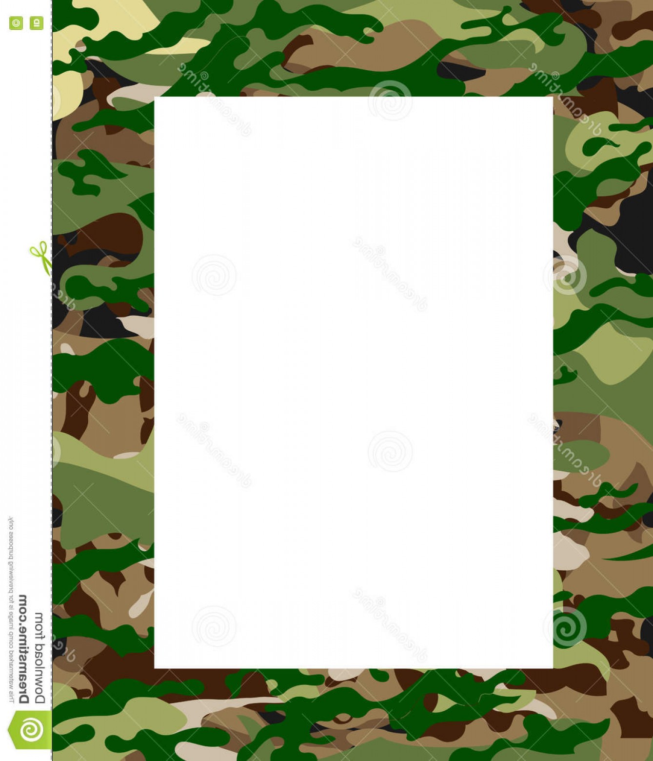 1339x1560 Stock Illustration Army Camouflage Frame Vector Art Illustration