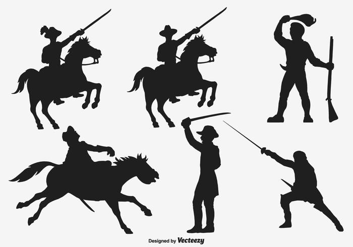 700x490 Cavalry Army Vector Silhouettes