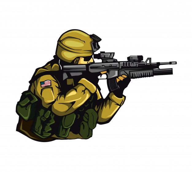 626x563 American Army Vector Premium Download