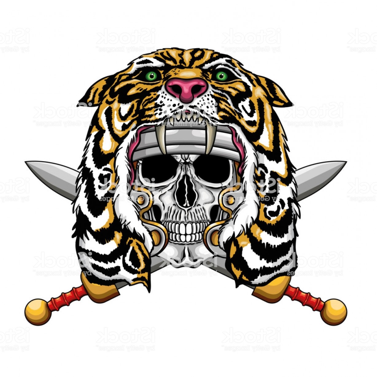1228x1228 Tiger Army Vector Art Studiogrfx