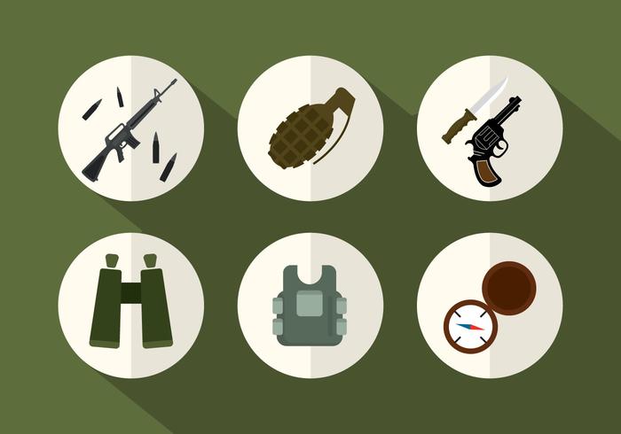 700x490 Army Vector Icons