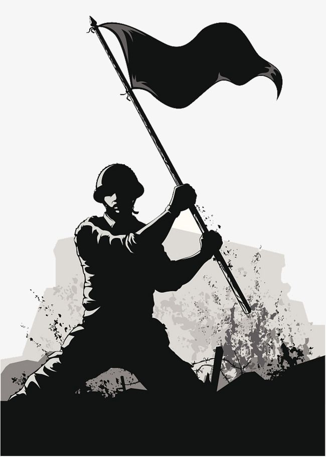 650x910 Soldier Black And White Silhouette Illustration, Troops, Force