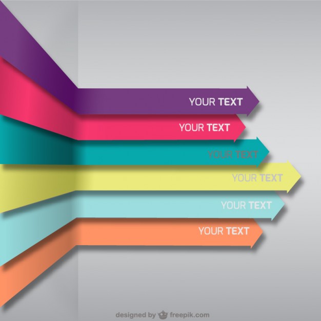 626x626 Colorful Arrows Background Vector Free Download