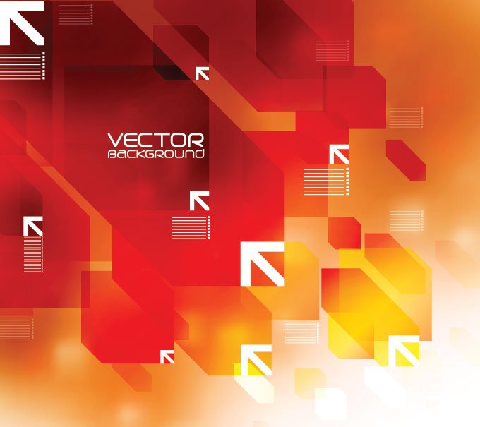 680x605 Free Abstract Red Background Vector With Arrows